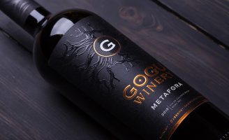 Gogu WInery Sparkling Wine Lable Design