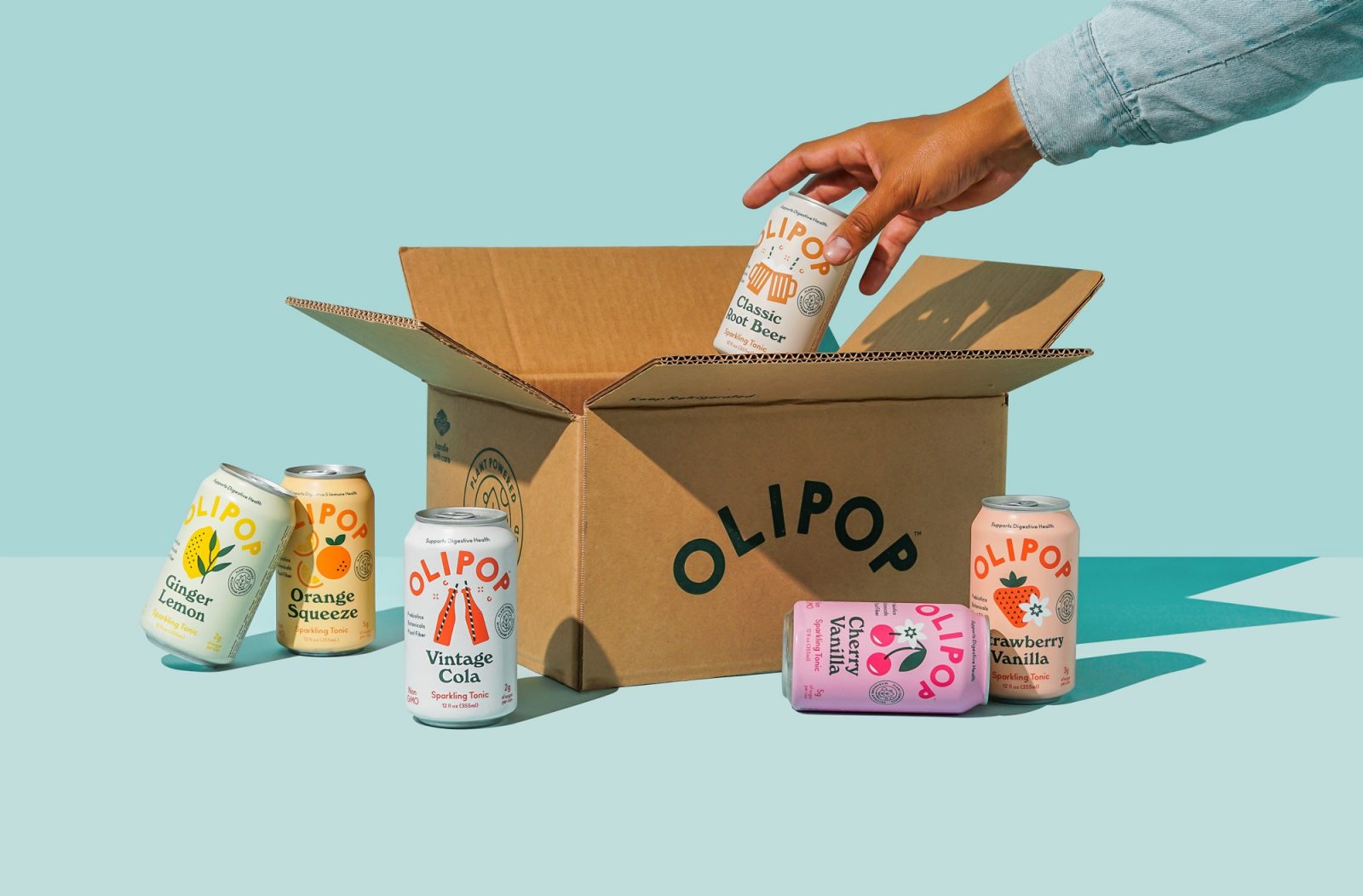 Packaging Design for Olipop Sparkling Tonics
