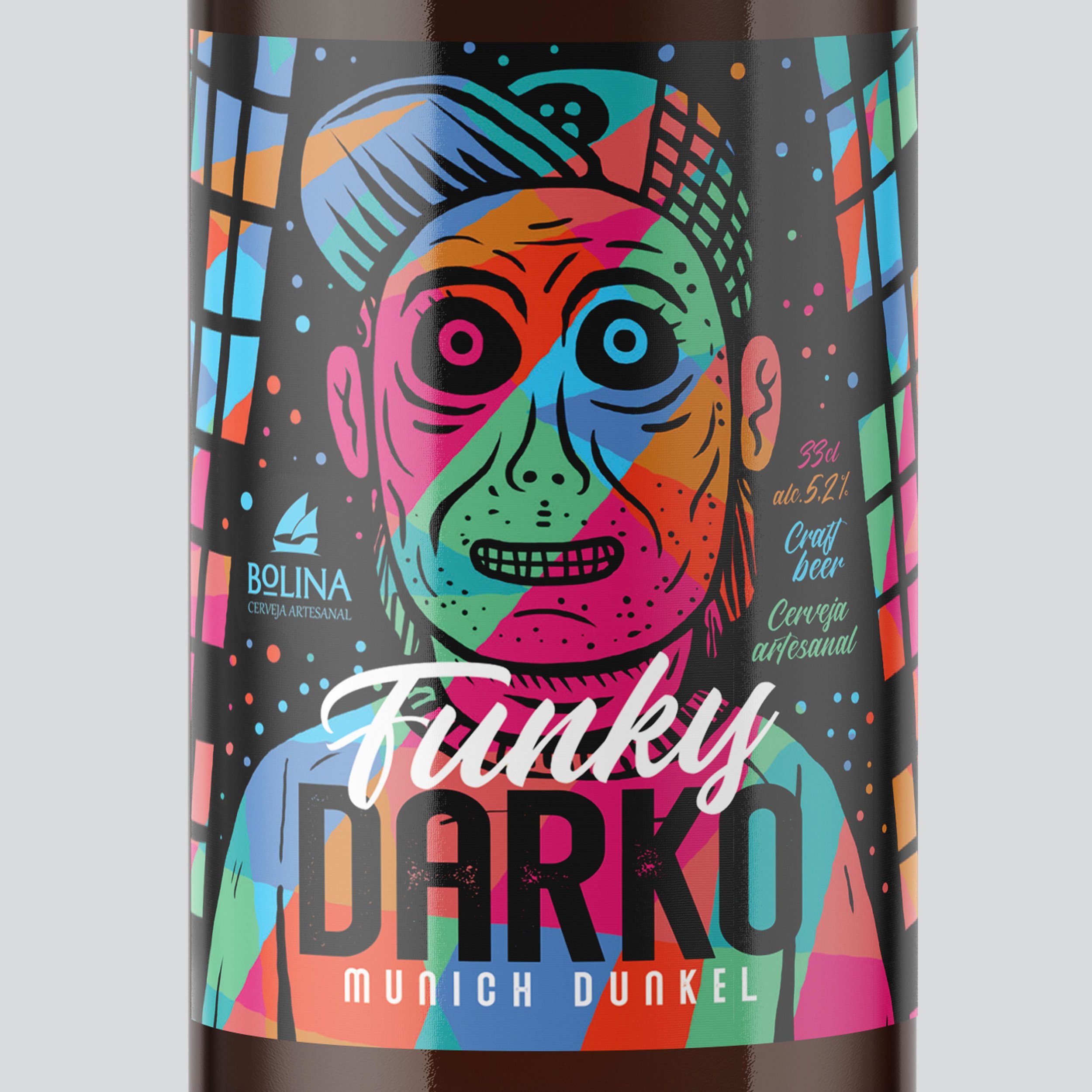 Label Design For Funky Darko Beer