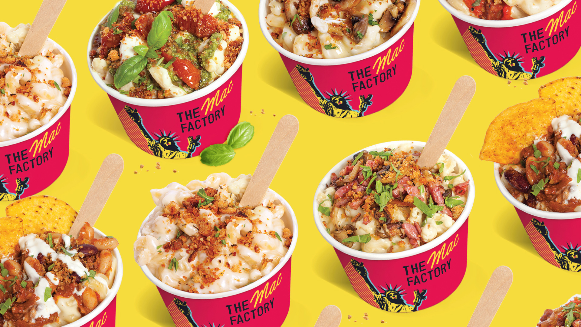 Consumer Rebranding for Mac & Cheese Store the All-American Classic for the British Market