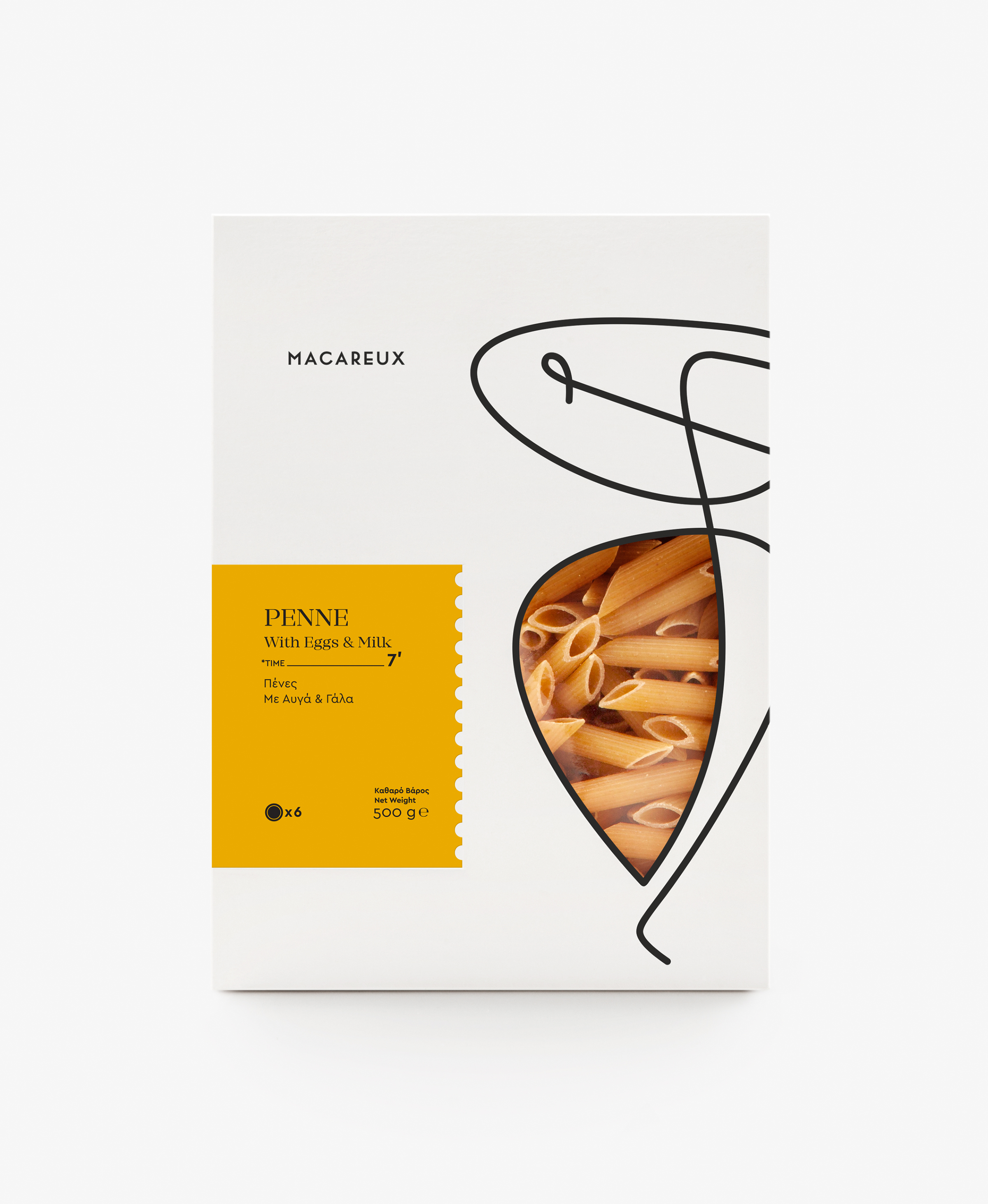 A Packaging Design Series for High-Value Nutritional Pasta from Greece