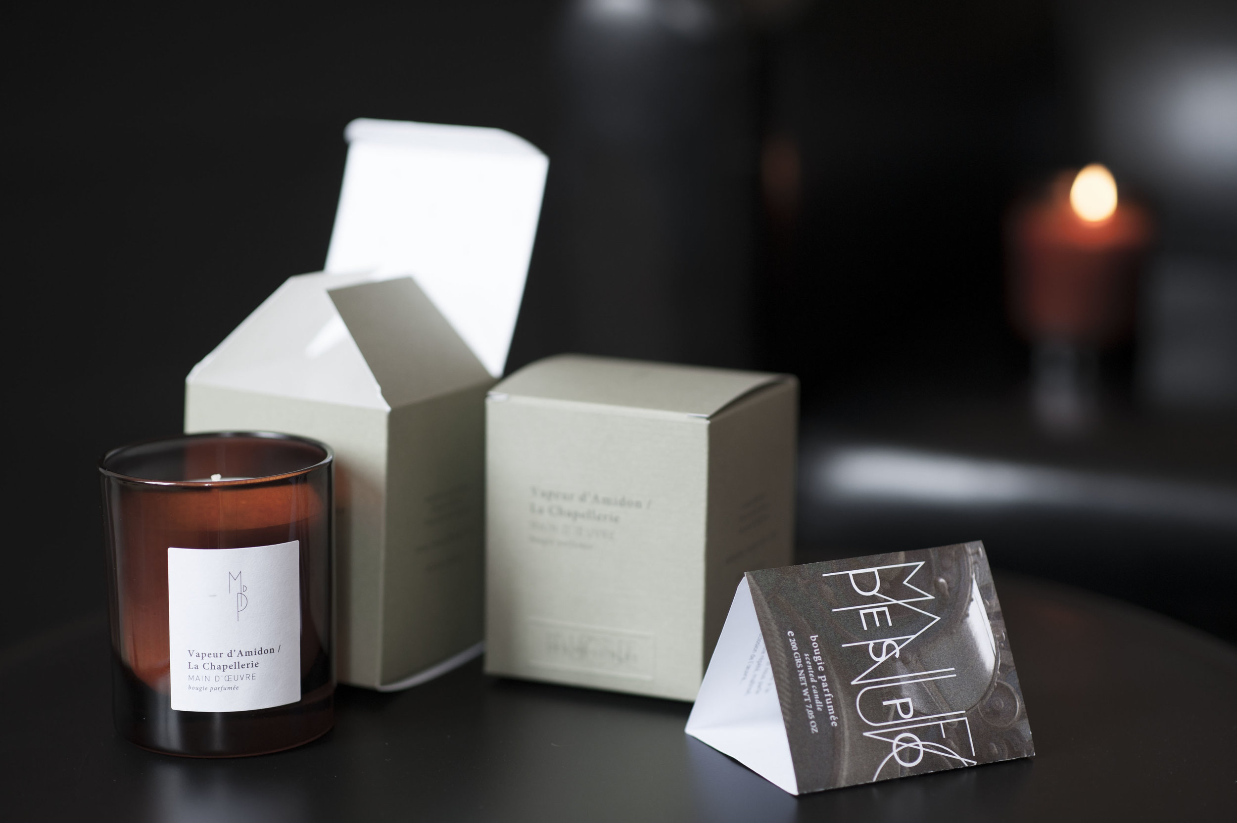 New Packaging Concept for a Collection Hand-Crafted Perfumed Candles