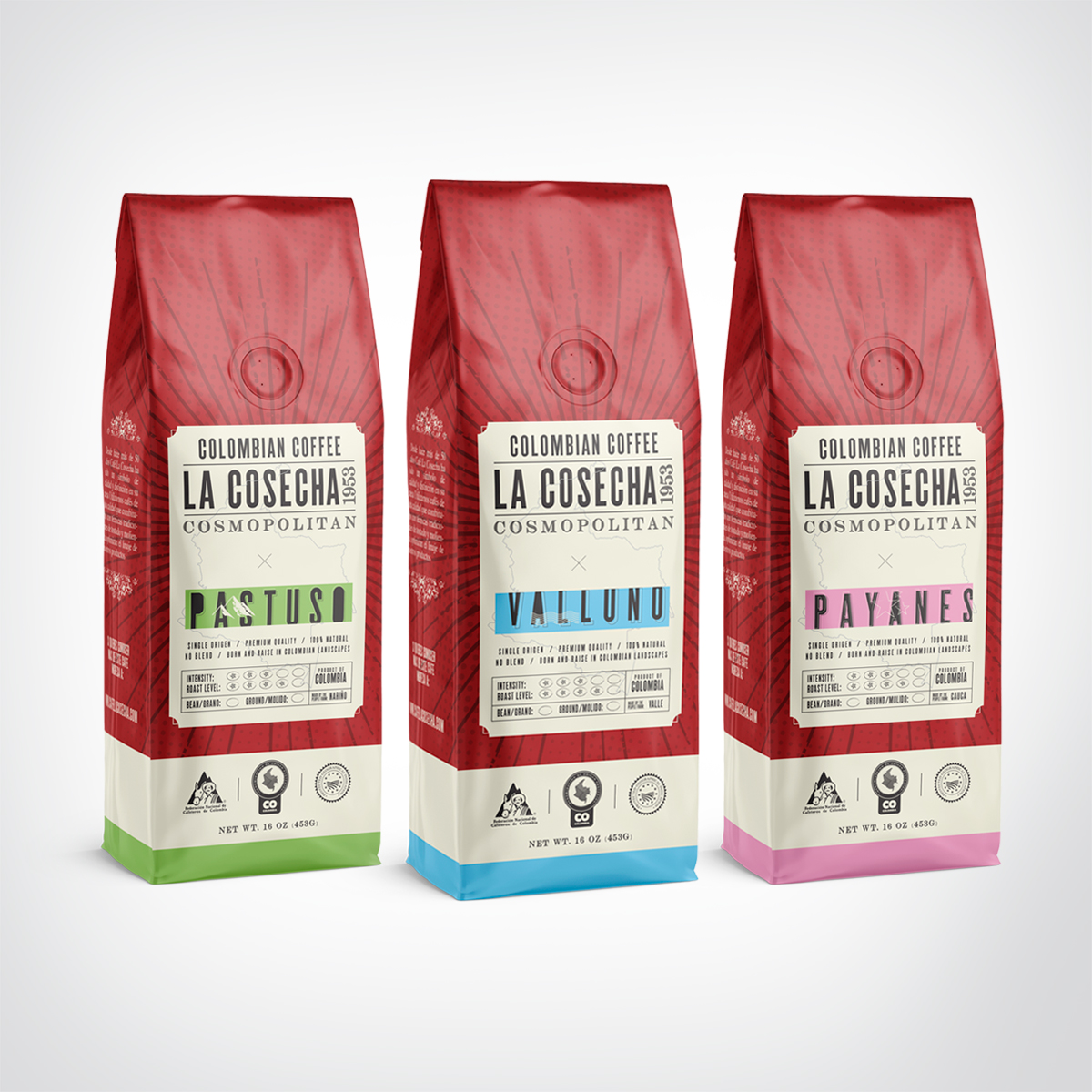 Colombian Vintage Inspired Packaging Design for Grinded Coffee