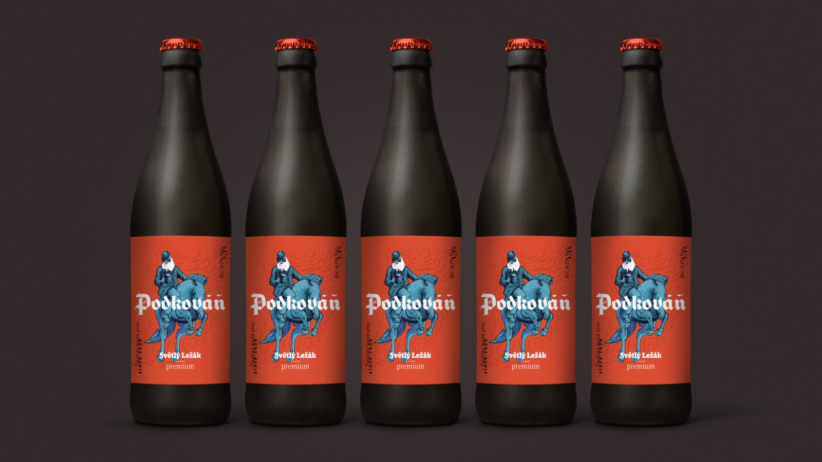 Packaging Design for Podkova Beer Brand from Czech