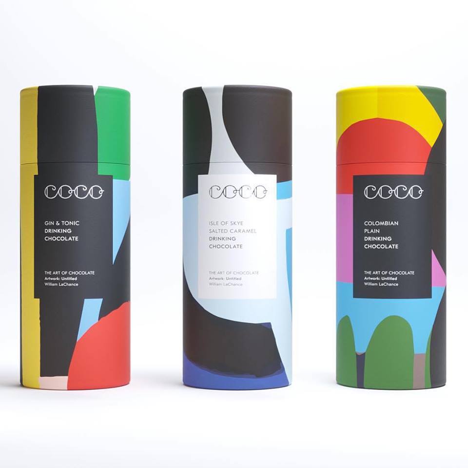 COCO Drinking Chocolate Tubes Packaging Design