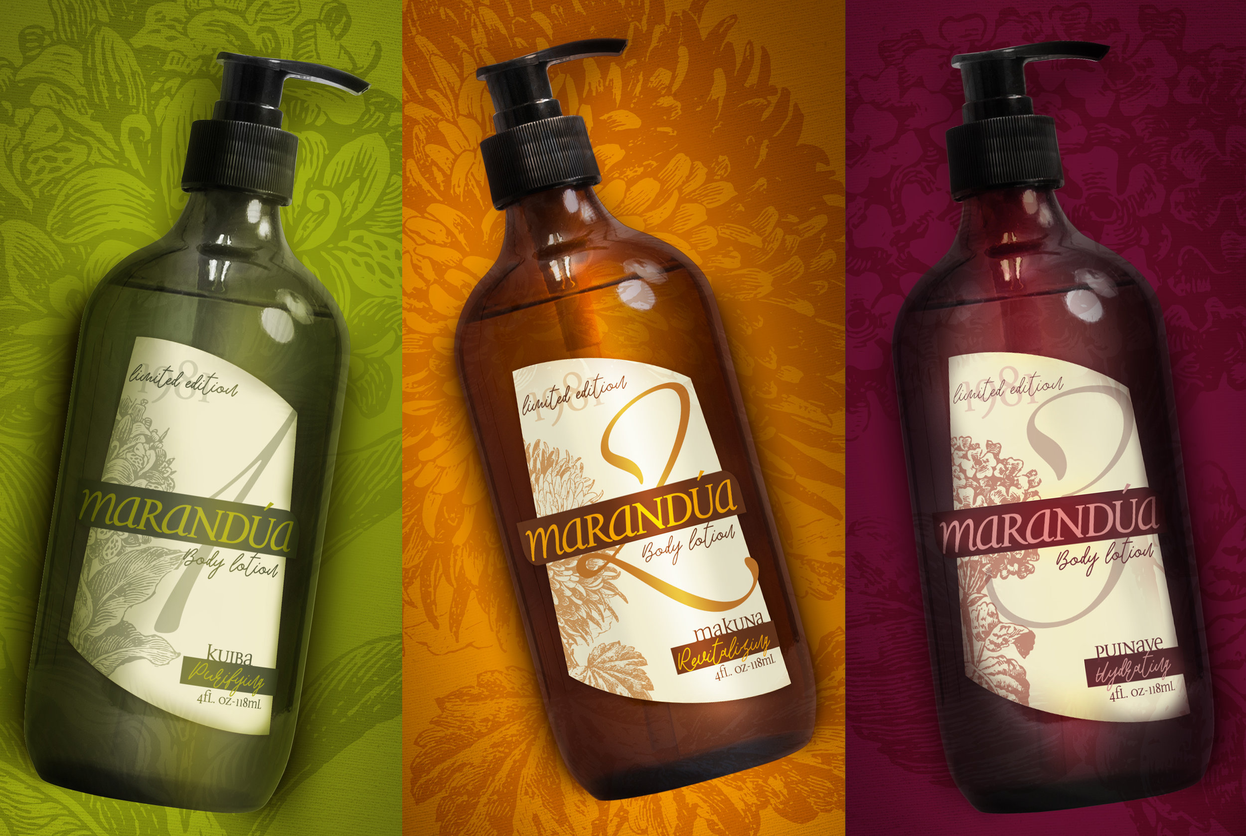 Brand Creation and Packaging for Limited Edition for Body Lotions from Colombian