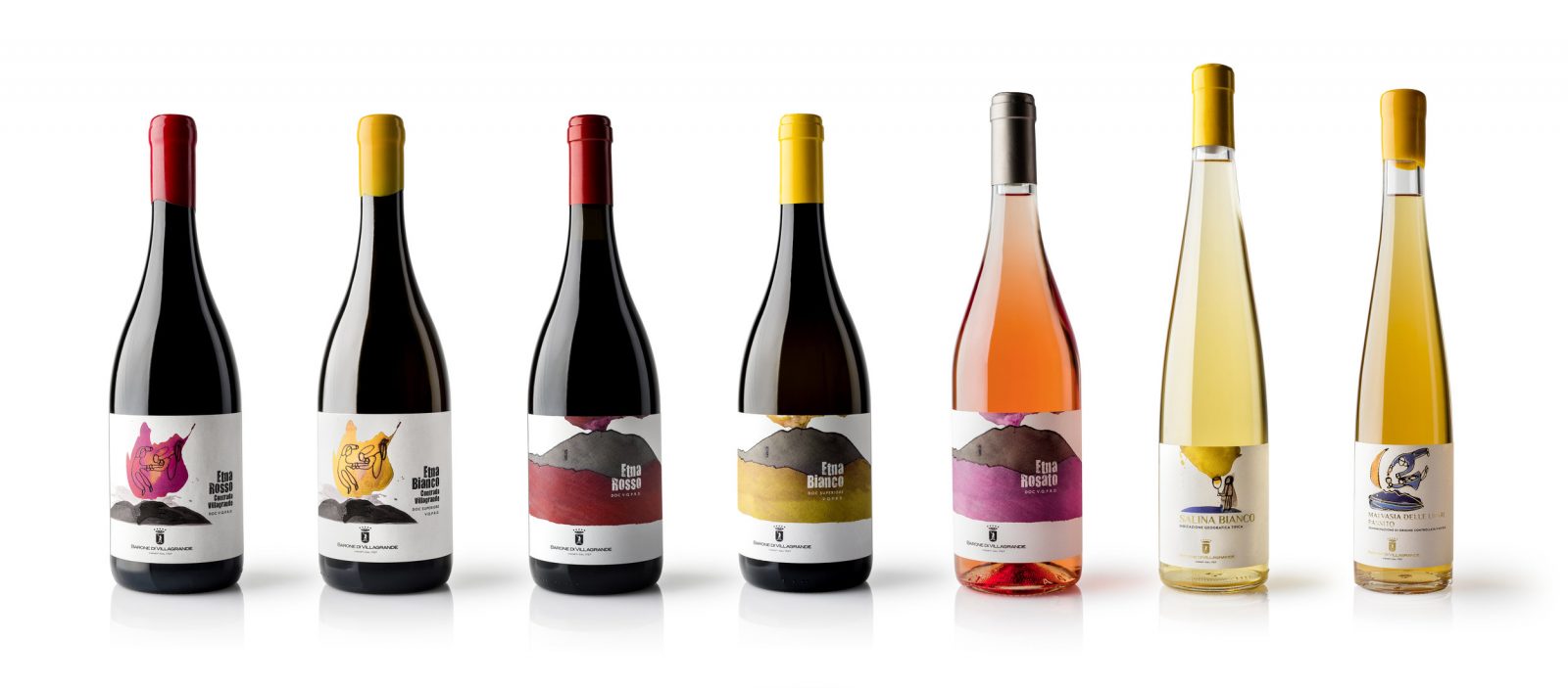 Packaging Labels Design for Italian Winery