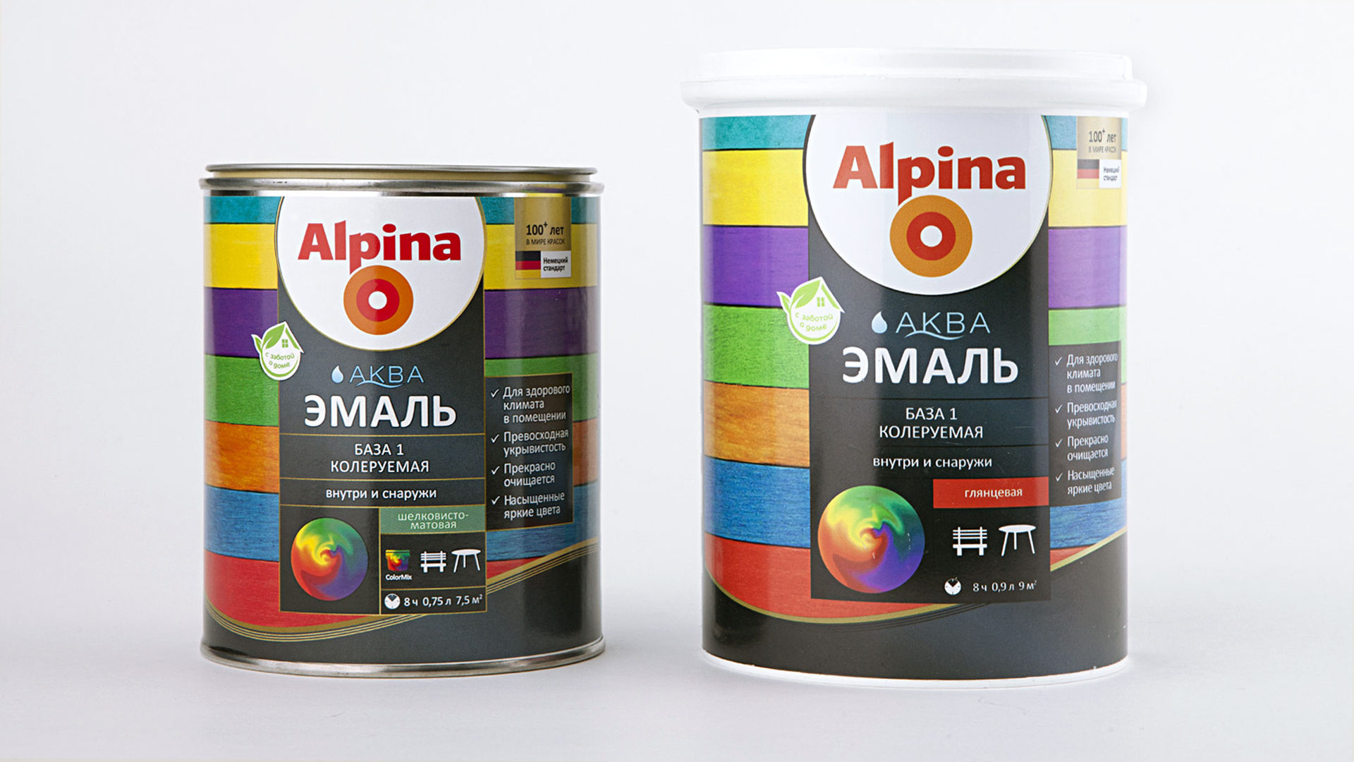 Packaging Design for the New Alpina Line of Paints and Varnishes