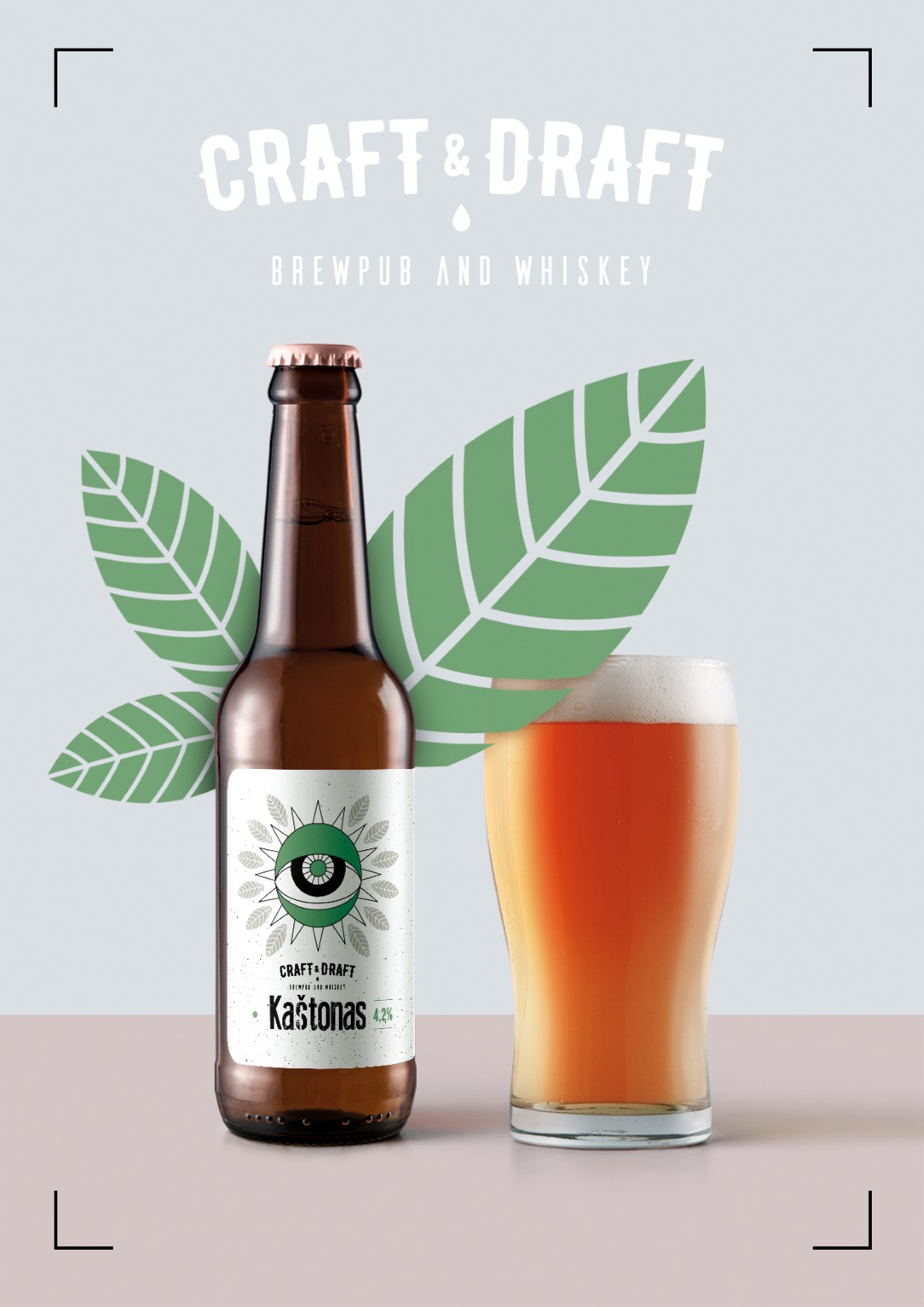 Agnė Šutrikaitė Craft&Draft beer label design World Brand Design