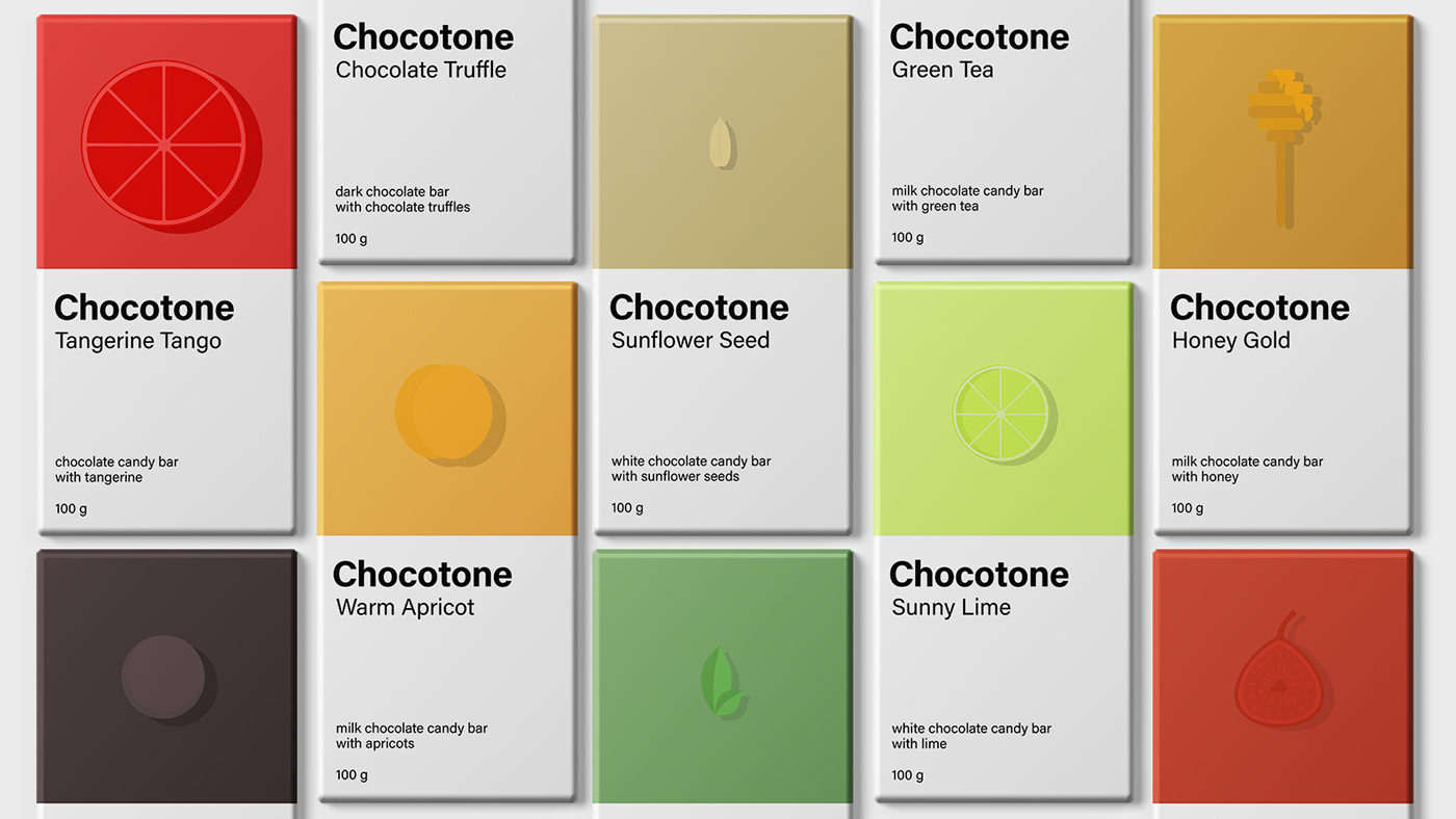 Candy Chocolate Bars “Chocotone” Student Concept