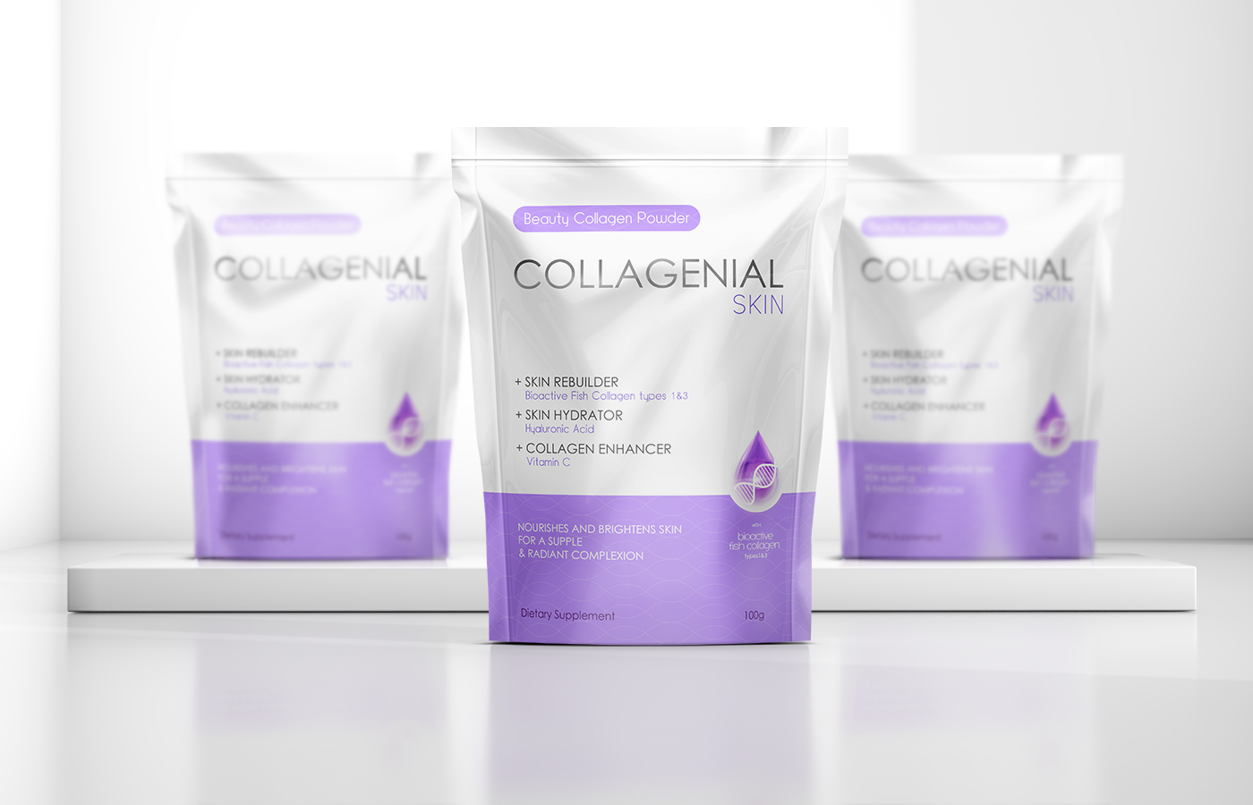 Packaging Design of Beauty Collagen Powder
