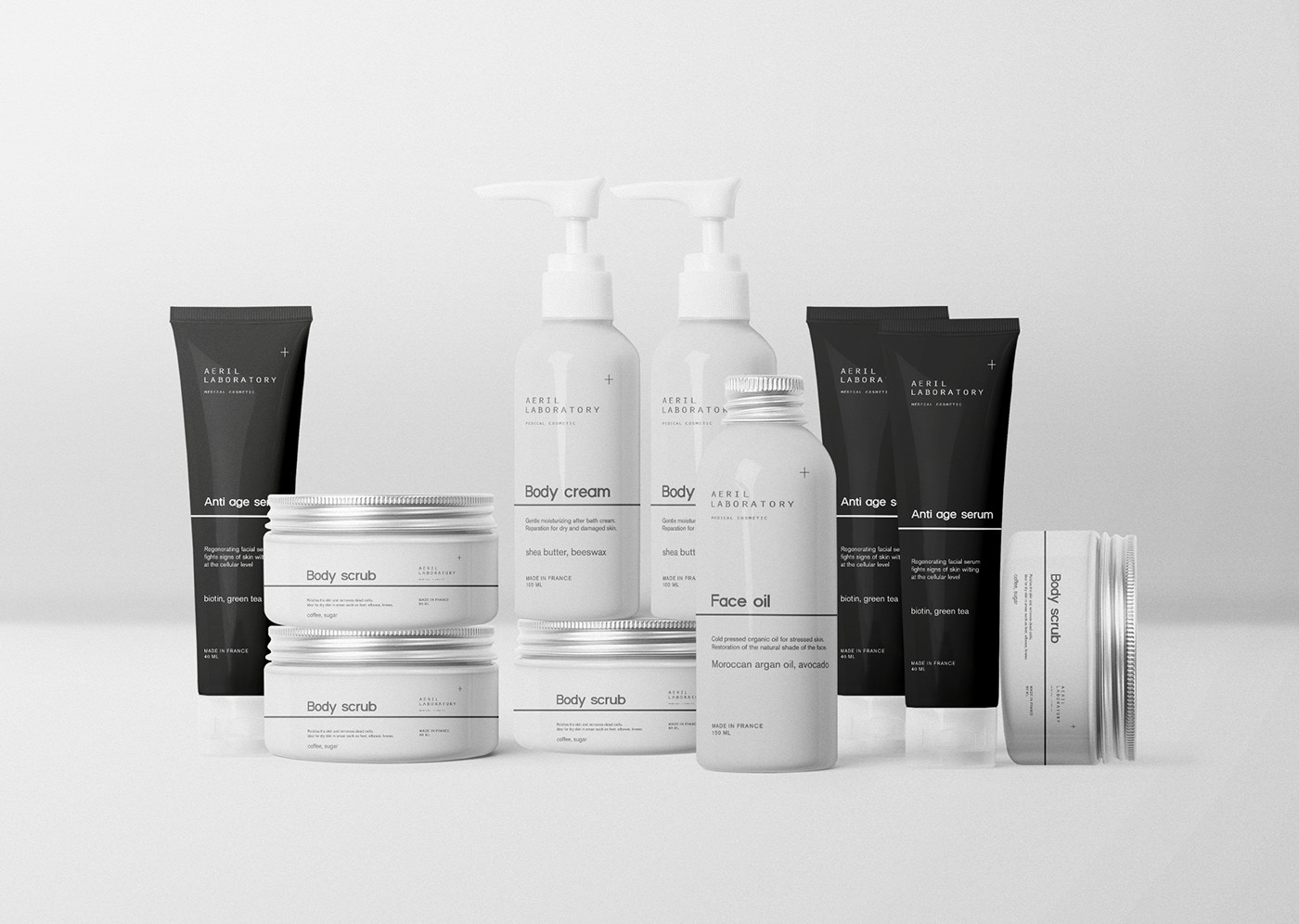 Package Design for Cosmetic Brand Aerilab
