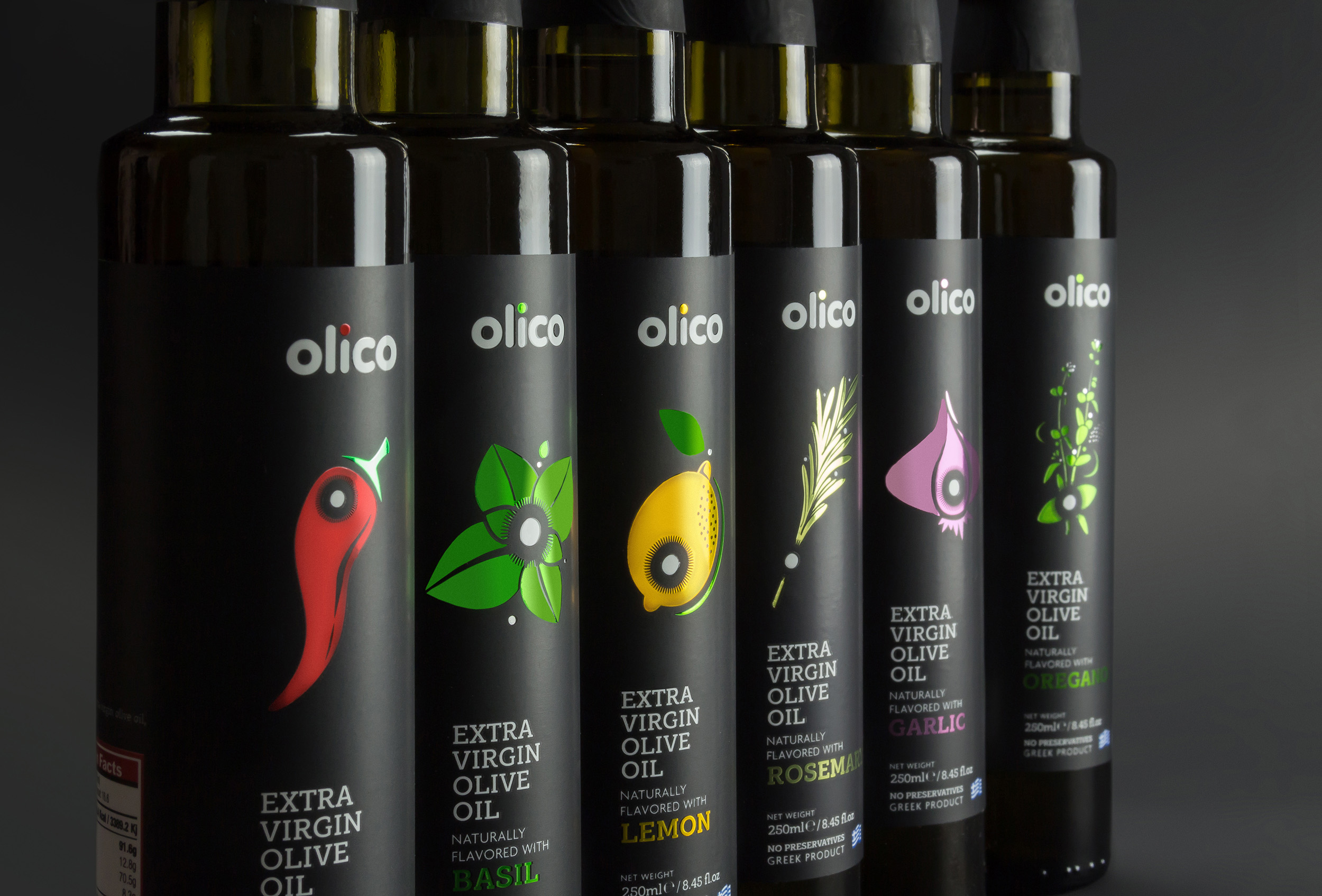 Six Greek Gourmet Flavours Extra Virgin Olive Oils