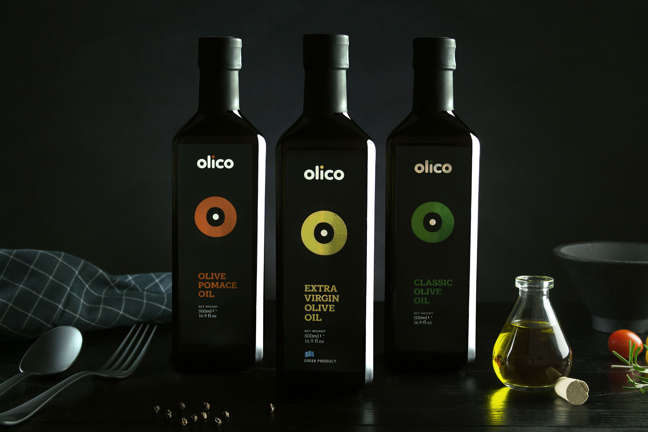 Brand Identity and Packaging Design for Greek Olive Oil Products