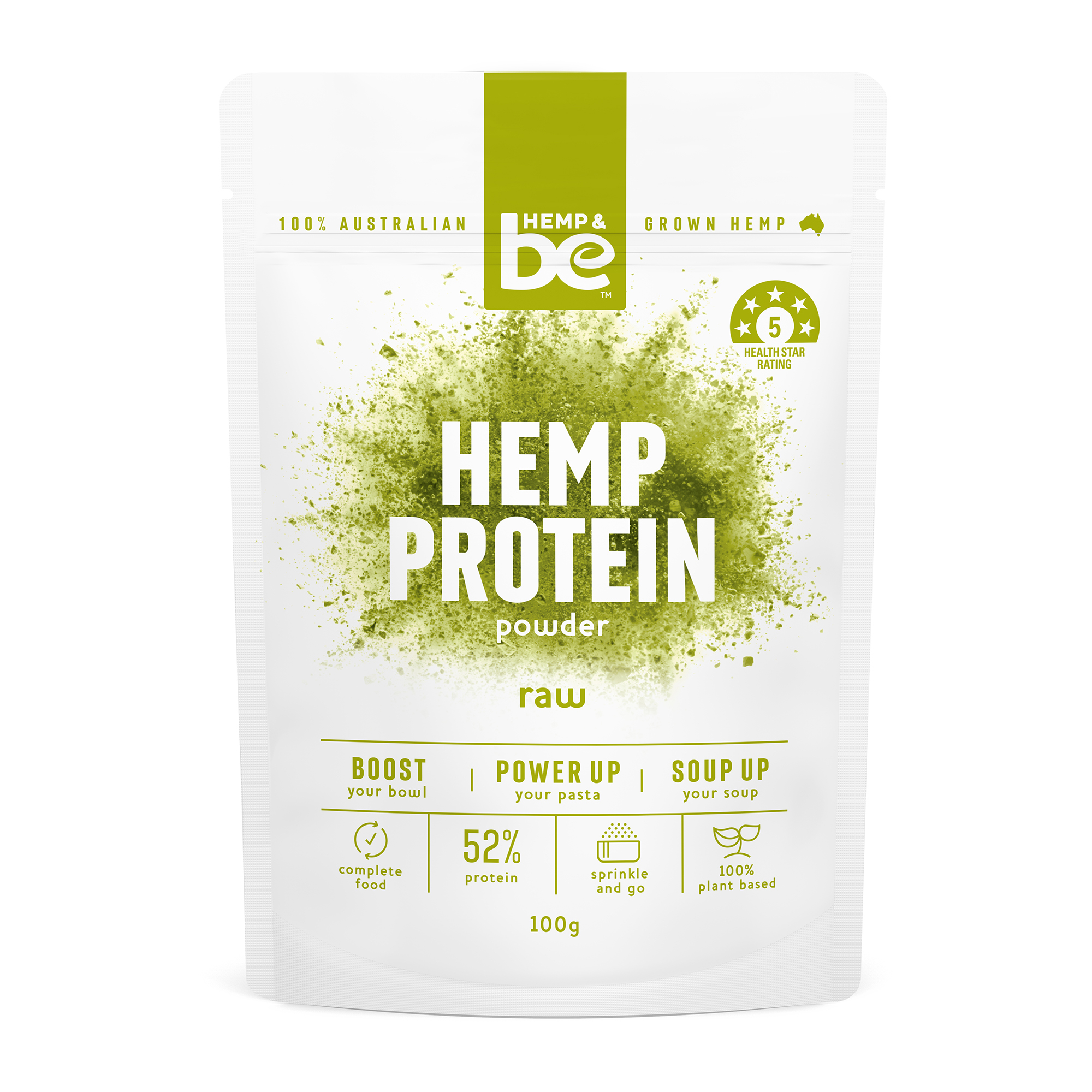 Hemp and Be Protein Packaging Design Asprey Creative