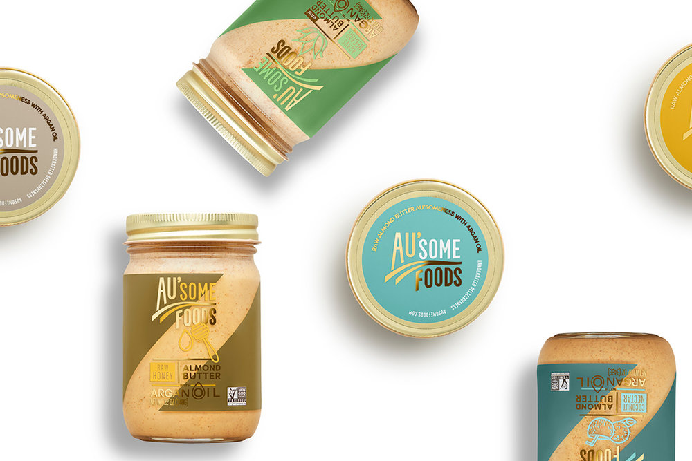 Au'some Food Almond Butter Packaging Design - World Brand Design Society