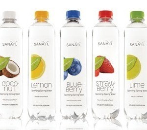 Aurora Design – Sanavi organic-flavored sparkling spring water