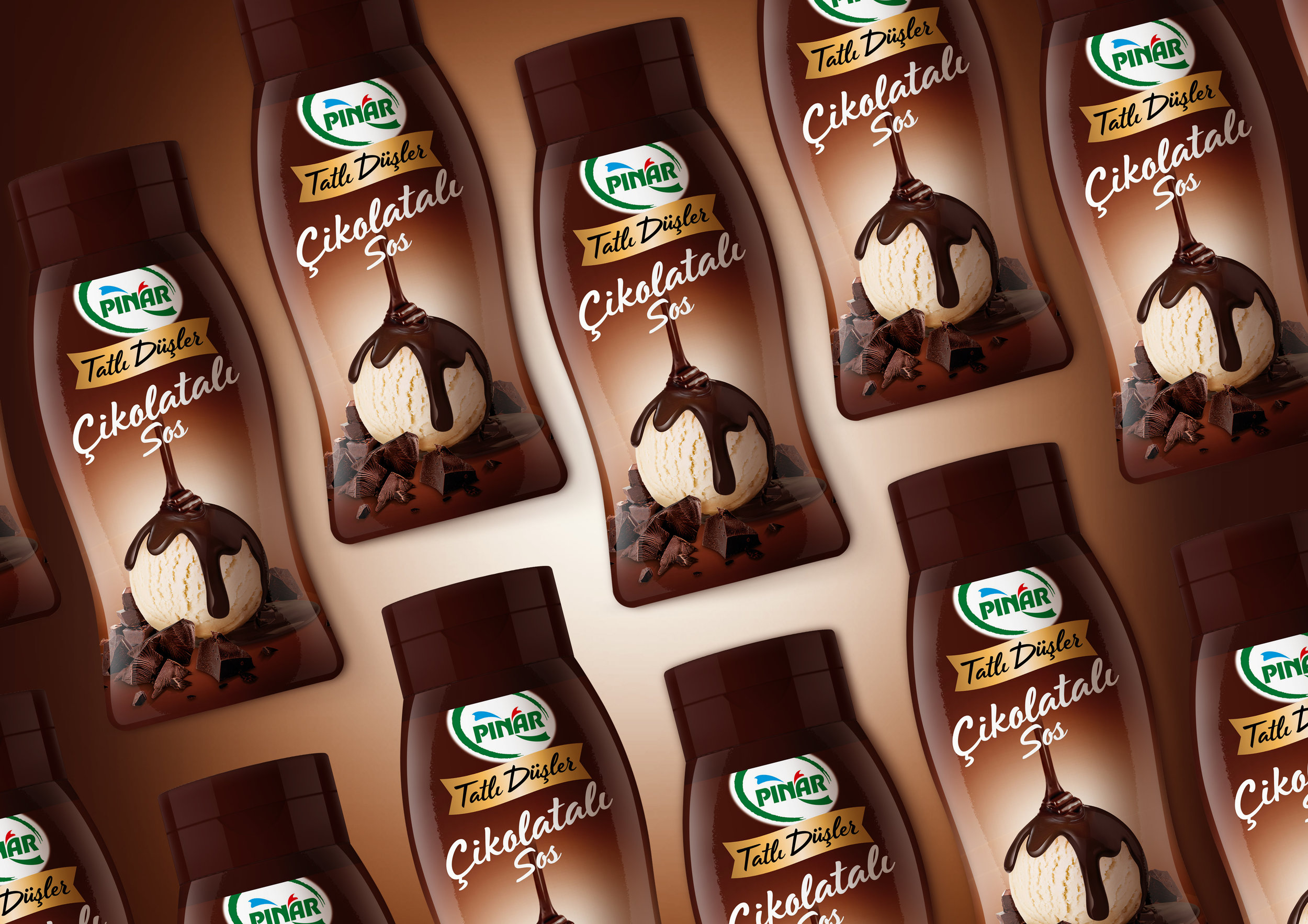 Pınar Chocolate Sauce Packaging Re-Design