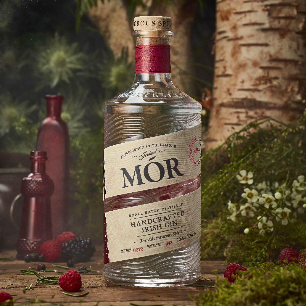 Branding and Packaging Design for Mór Irish Gin. Currently One of Irelands Top Selling Irish Gins