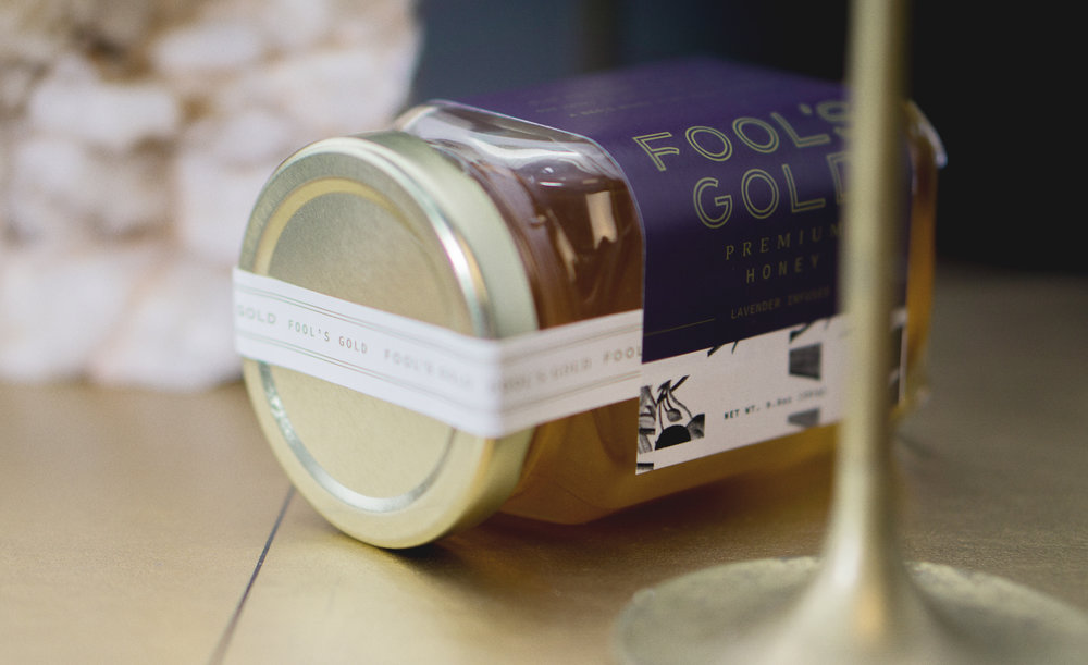 Branding and Packaging Design for Fool's Gold Honey World Brand