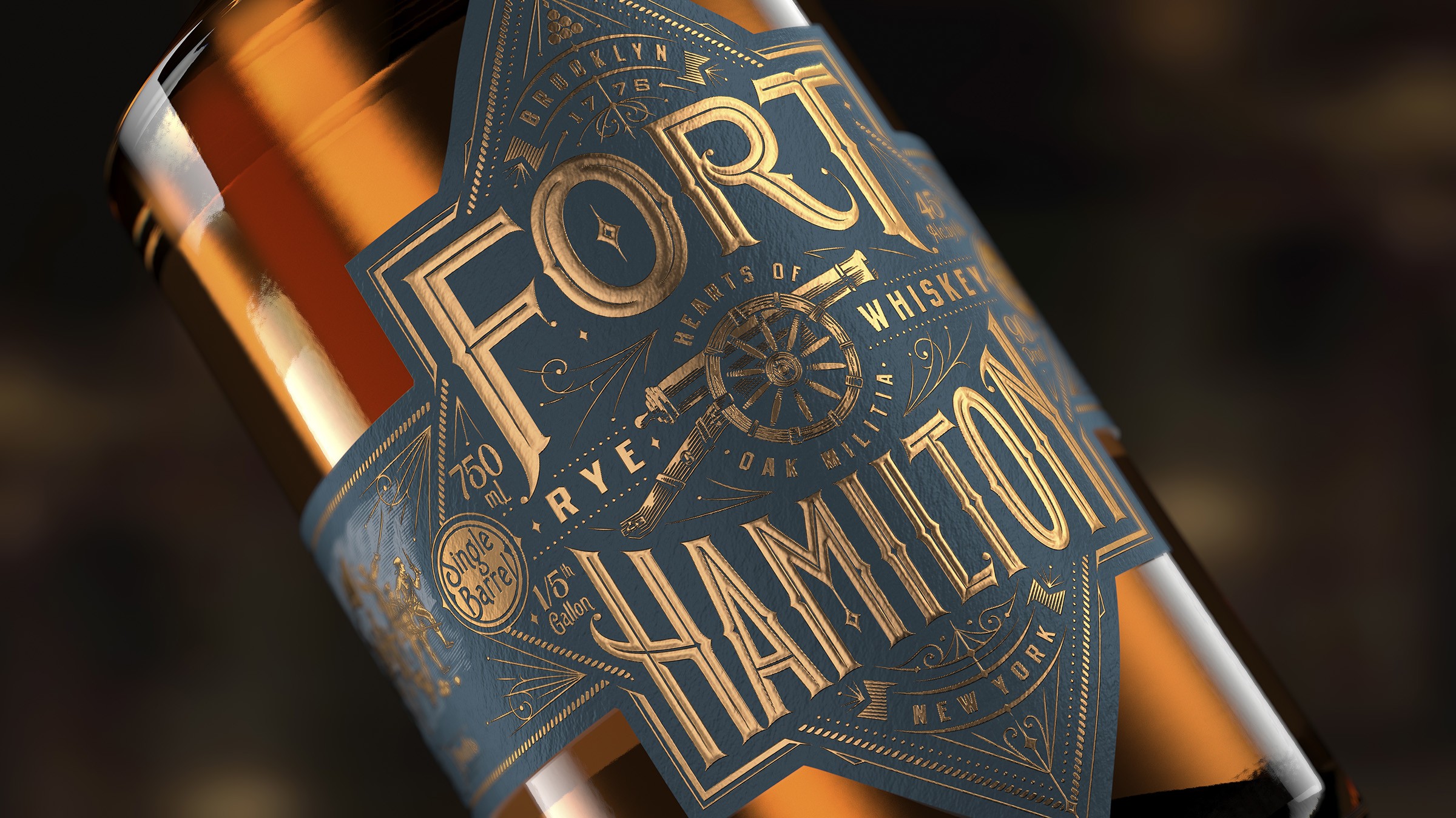 Bulletproof has Created the Brand Identity and Packaging Design for a New Premium Rye Whiskey for Fort Hamilton based in Brooklyn, New York