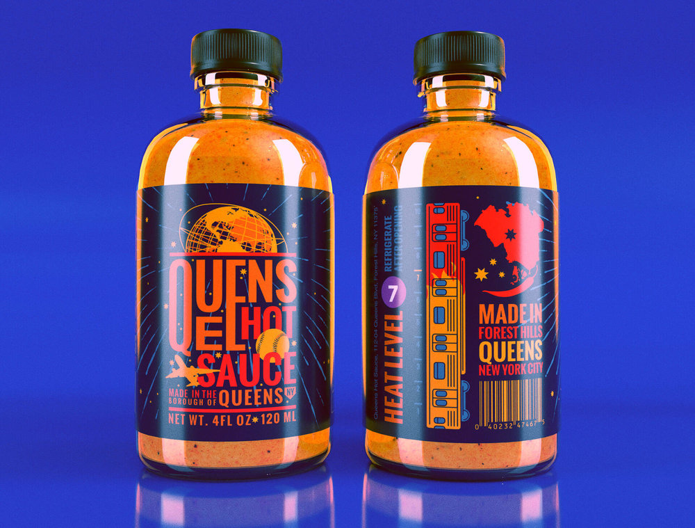 Brand and Packaging Design for New York’s Queens Spicy Hot Sauce