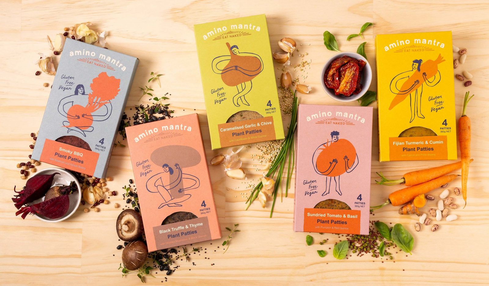 Amino Mantra Products Packaging Design