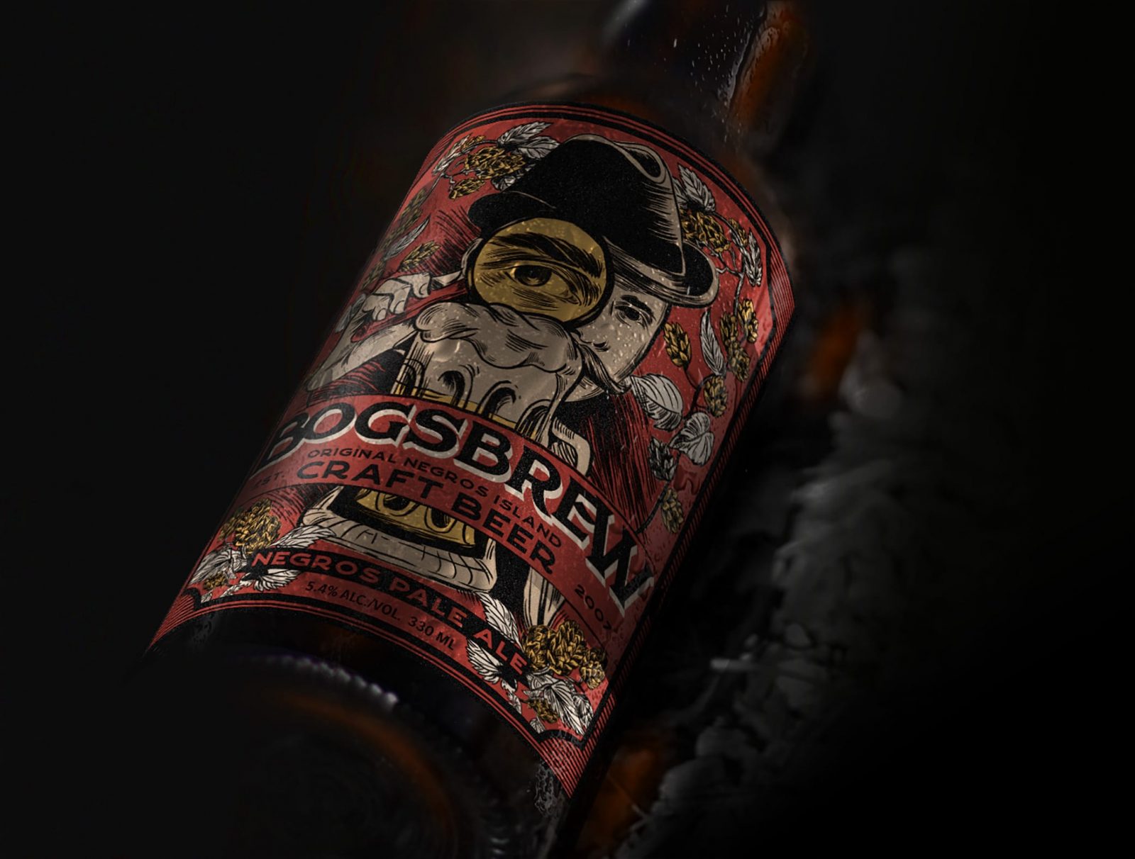 Package Illustration for Bogsbrew Craft Beer from the Philippines