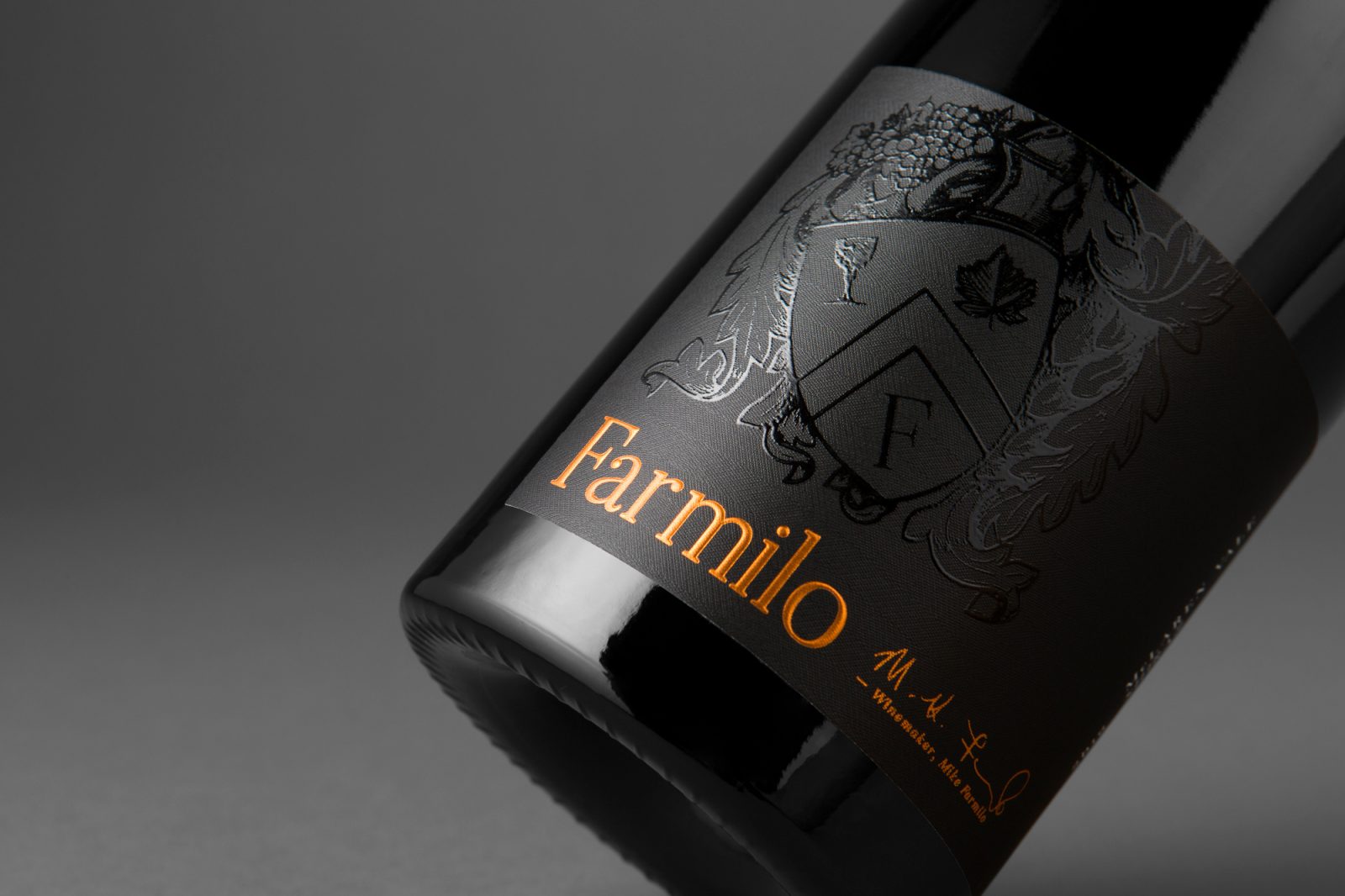 Packaging Design for McLaren Vale Shiraz from Farmilo Series of Wines