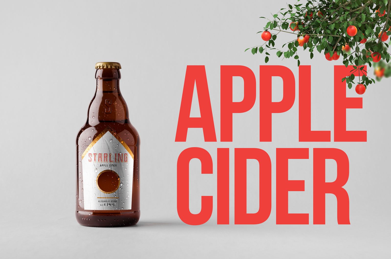 Consumer Brand Design and Packaging Design for Russian Apple Cider