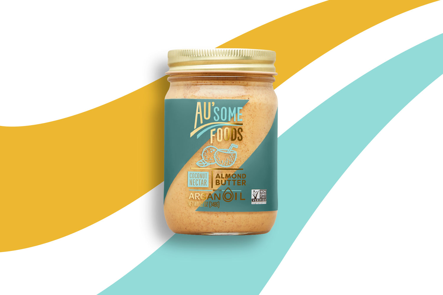 Au’some Food Almond Butter Packaging Design