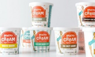 Design Womb – Beachy Cream Ice Cream Packaging Pints