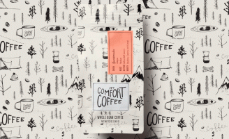 Brand and Packaging Design that Represents the Cozy Ritual of Drinking a Cup of Coffee, Down to Every Last Drop of Design