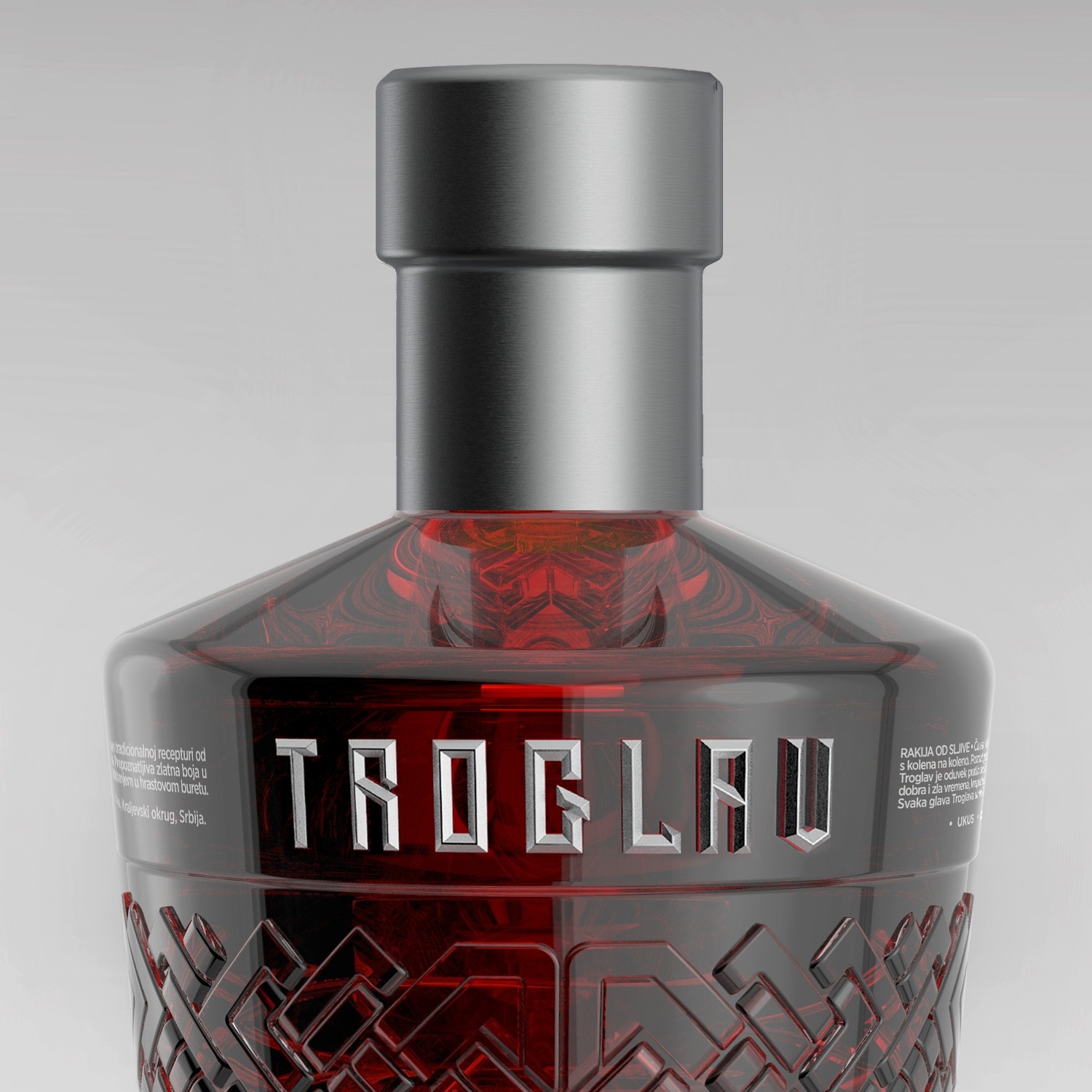 Brandy Bottle Design for Troglav Destilery