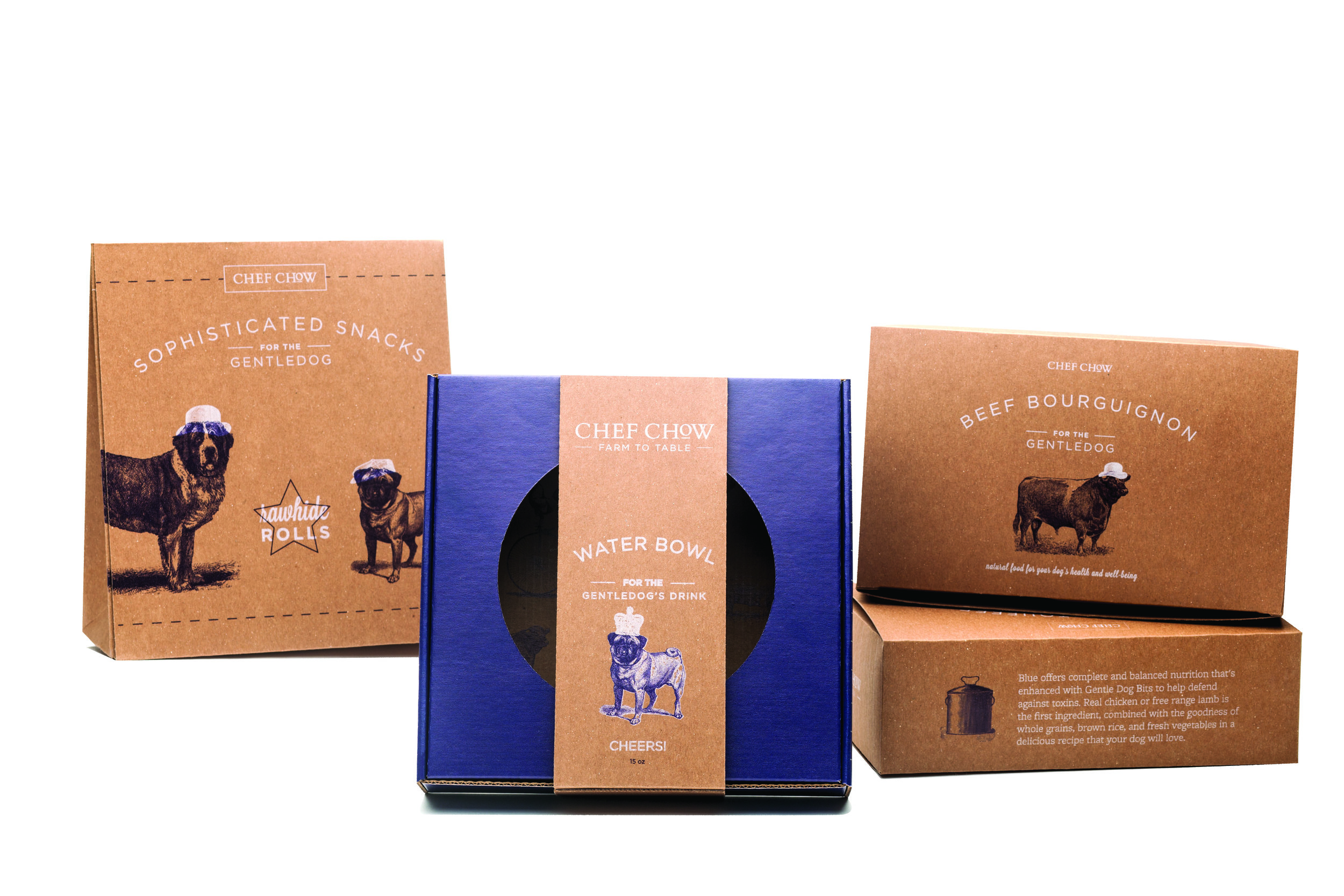 Branding and Structural Packaging Design for Premium Farm-To-Table Mail Order Dog Food Company