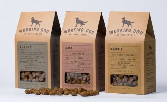 Student Brand and Packaging Design Concept for Dog Train Treats