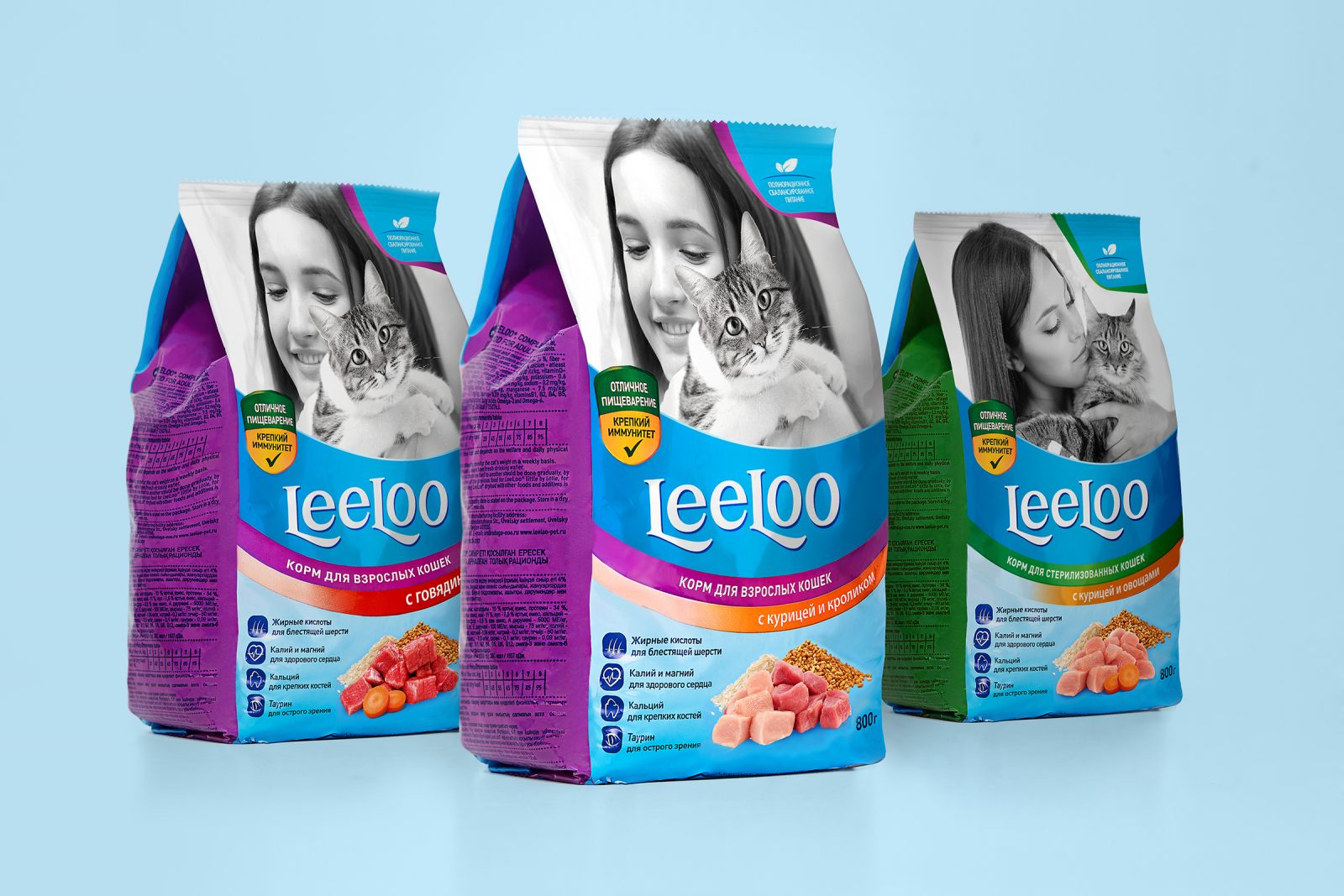 LeeLoo Cat Food with Package Design by Fabula Branding
