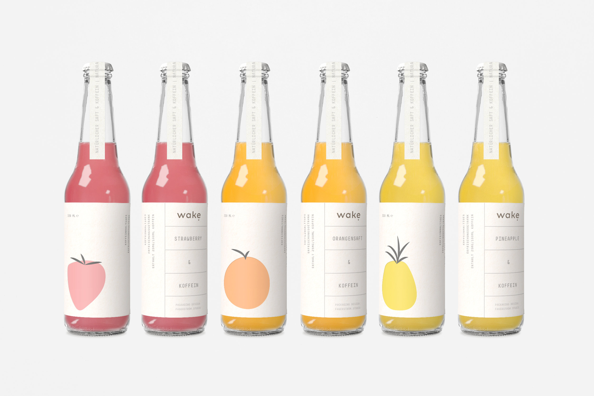 Brand and Packaging Design for Fruit Juice and Caffeine Functional Drink Developed in Germany