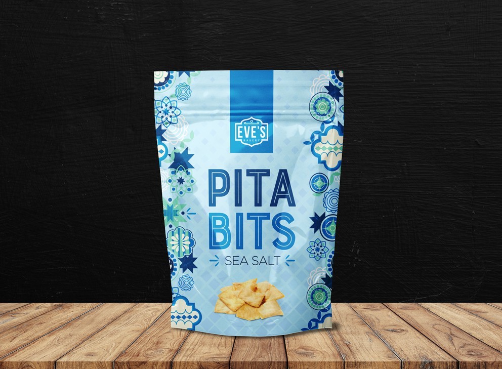 Packaging Design for Eves Bakery Pita Bits