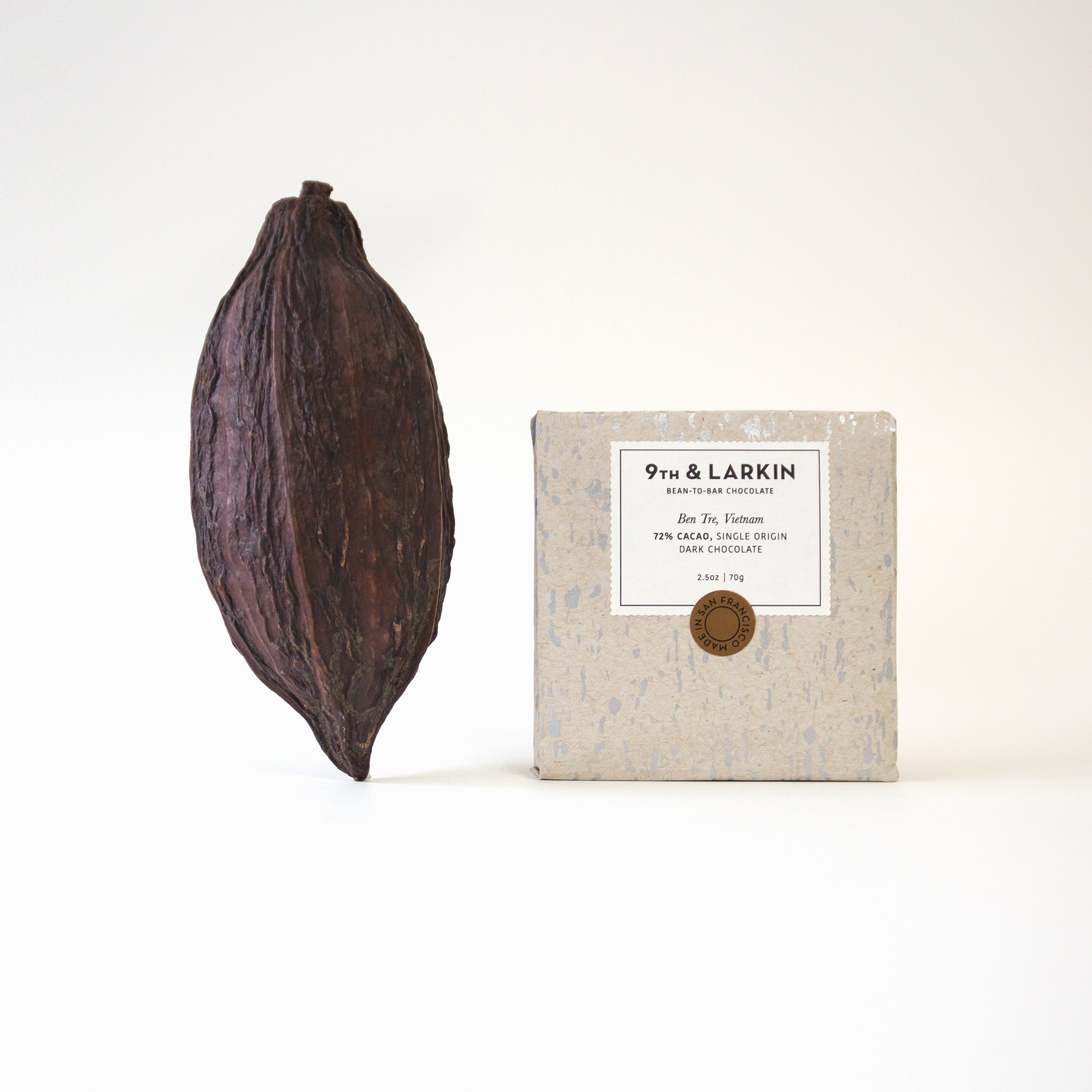 Crafted Natural Textures Printed Packaging Design for Chocolate