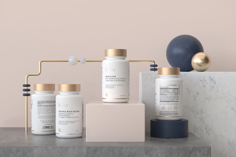 Fresh and Clean Packaging for Californian Skincare Supplements Brand -  World Brand Design Society