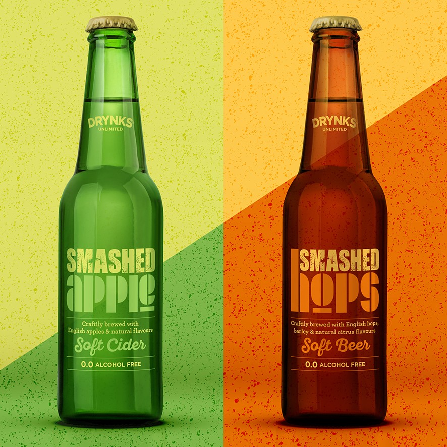 0% Cider and Beer Brand Creation and Packaging Design