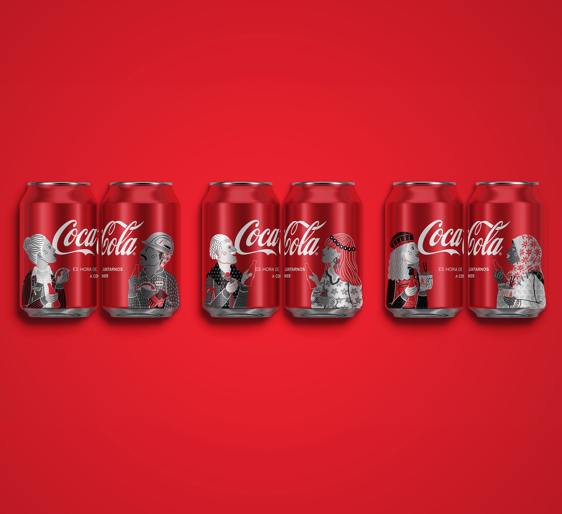 Geometry Creates Global Packaging for the Campaign “It’s Time to Eat Together” for Coca-Cola