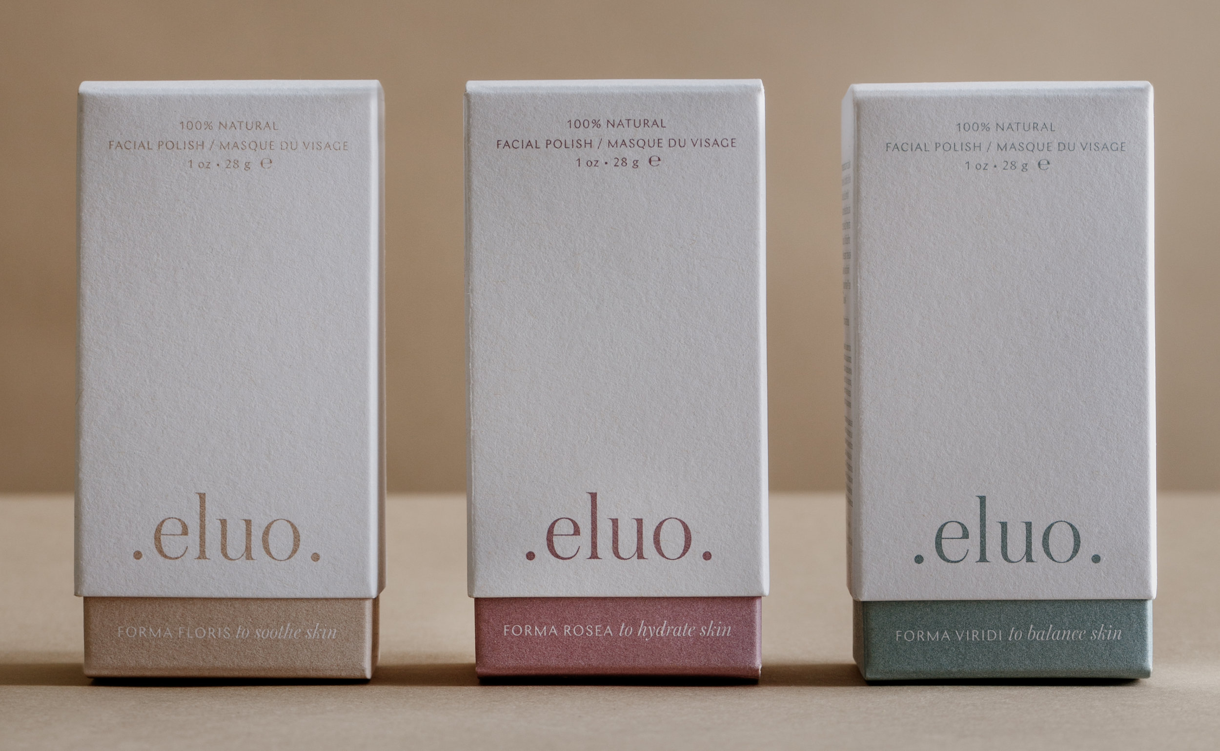 Eluo Skincare Line Packaging Design From Canada