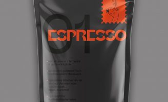 Modern Minimalist Coffee Label Design