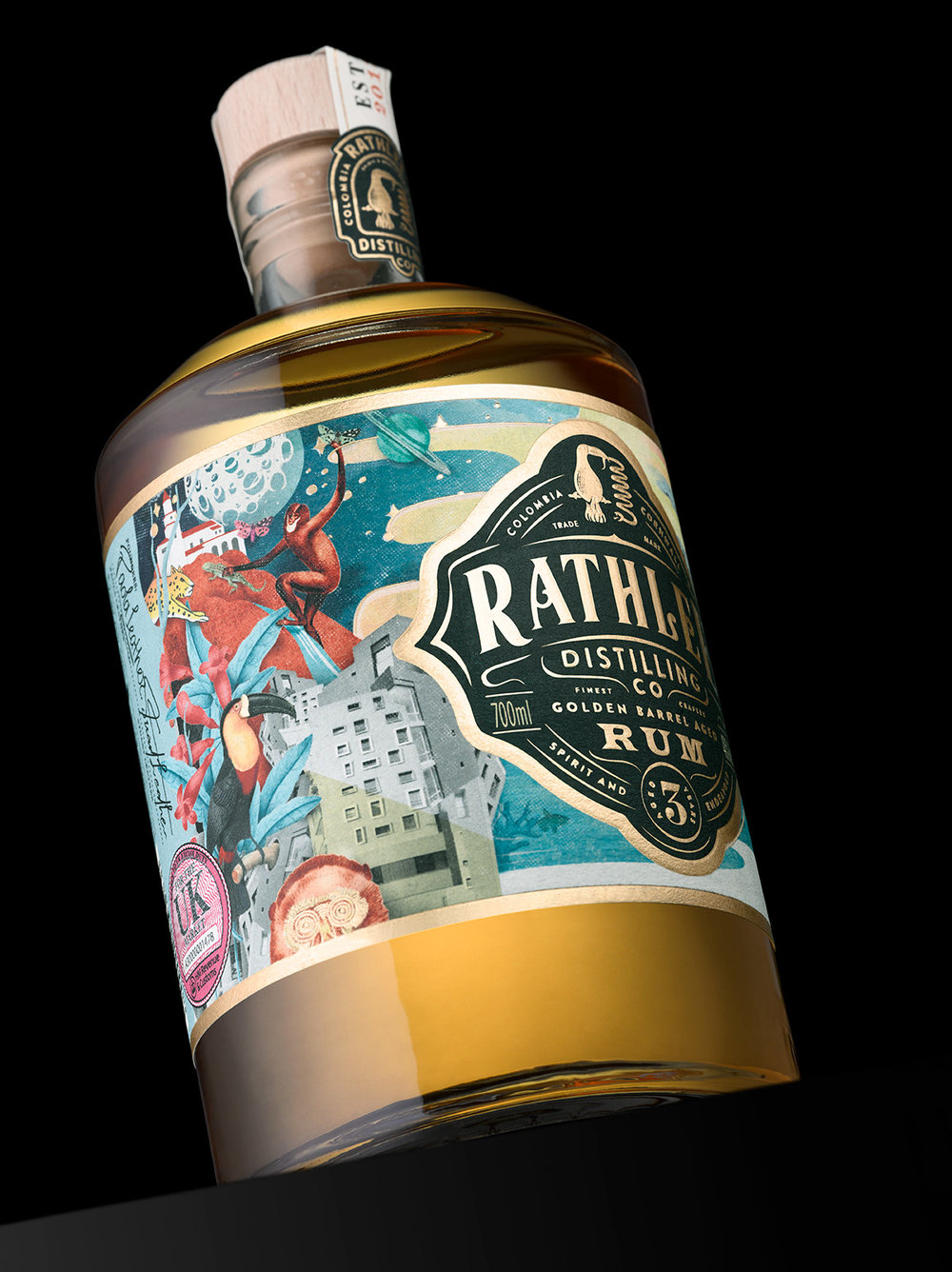 Eminente Rum packaging and branding by Stranger & Stranger