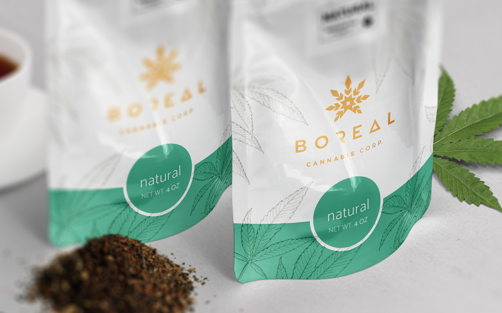 Identity and Packaging Design Concepts for Boreal Cannabis Natural Tea