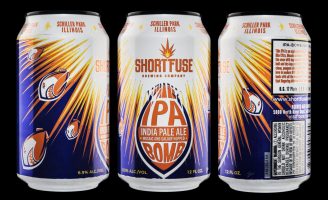 Graphic Packaging Design for Short Fuse Brewing Company from Chicago