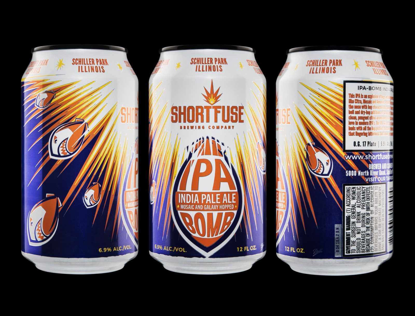 Graphic Packaging Design for Short Fuse Brewing Company from Chicago