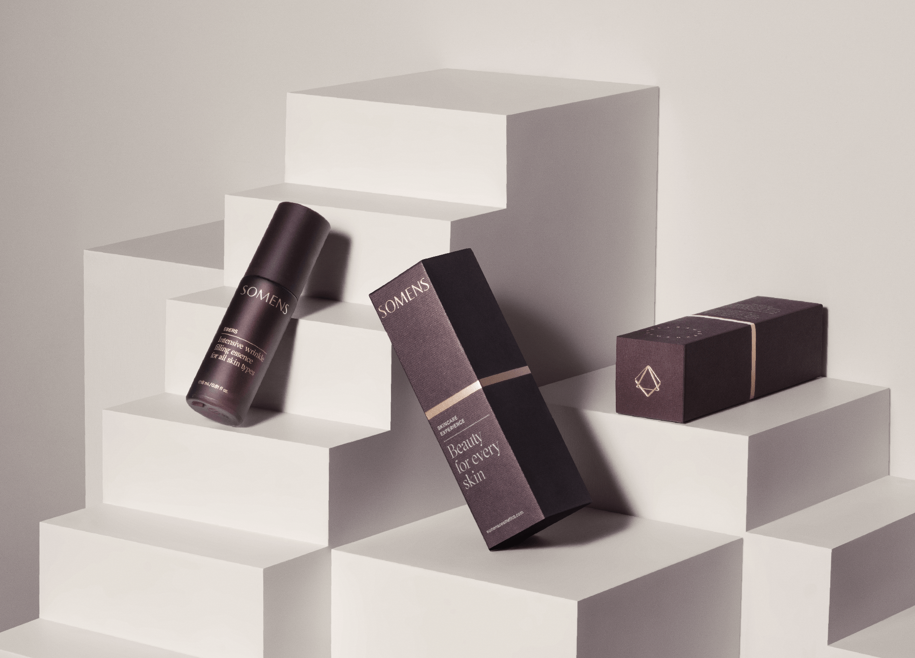 Distinct Visual Brand Language for Unisex Luxury Beauty Treatments